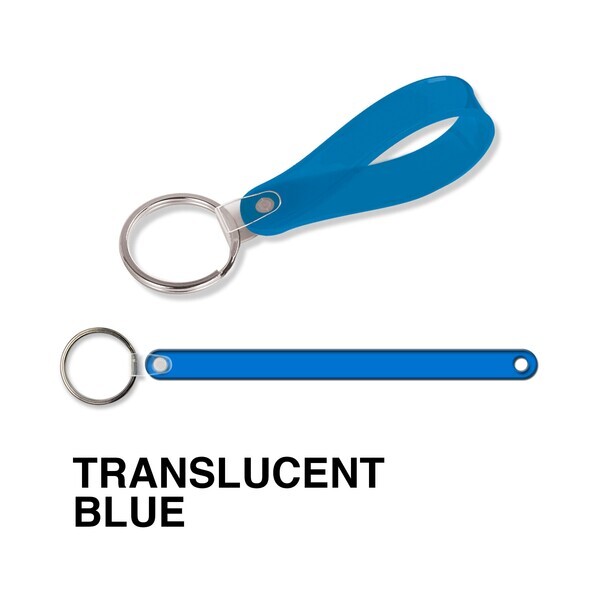 Short Loop Soft Vinyl Key Tag