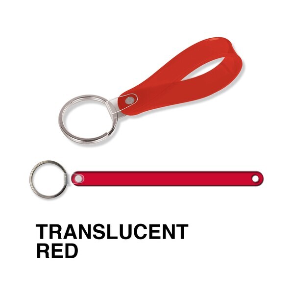 Short Loop Soft Vinyl Key Tag