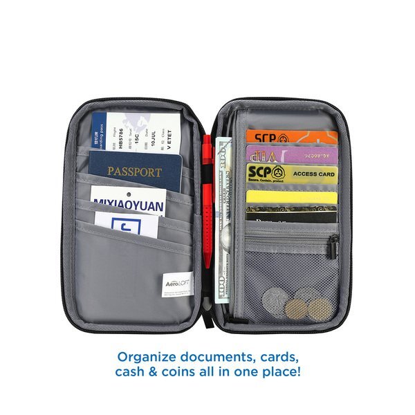 AeroLOFT™ Polyester Travel Wallet Organizer