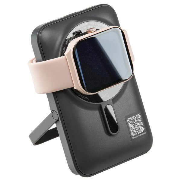 Regal 20W PD Power Bank w/ 15W Magnetic Wireless Charger, Watch Charger & Phone Stand, 10000mAh