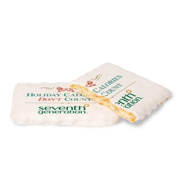 Iced Vanilla Rectangle Cookie with Edible Imprint