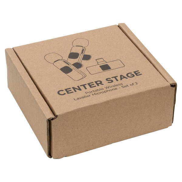 Center Stage Portable Wireless Lavalier Microphone - Set of 2