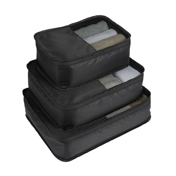 Travel 3 Piece Polyester Packing Cube Set