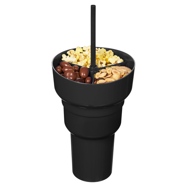 Team 365 1L Recycled PP Stadium Tumbler With Snack Bowl