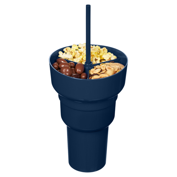 Team 365 1L Recycled PP Stadium Tumbler With Snack Bowl