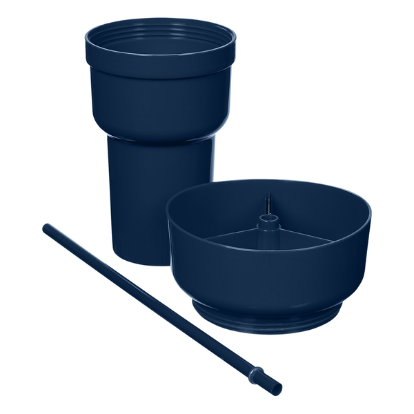 Team 365 1L Recycled PP Stadium Tumbler With Snack Bowl