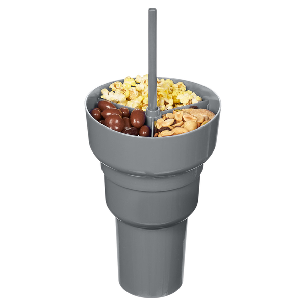 Team 365 1L Recycled PP Stadium Tumbler With Snack Bowl