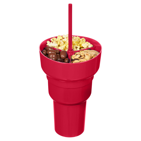 Team 365 1L Recycled PP Stadium Tumbler With Snack Bowl