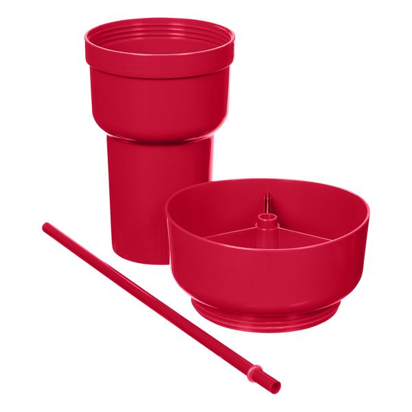 Team 365 1L Recycled PP Stadium Tumbler With Snack Bowl