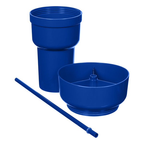 Team 365 1L Recycled PP Stadium Tumbler With Snack Bowl