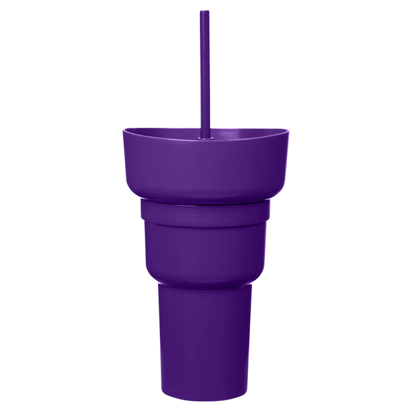 Team 365 1L Recycled PP Stadium Tumbler With Snack Bowl