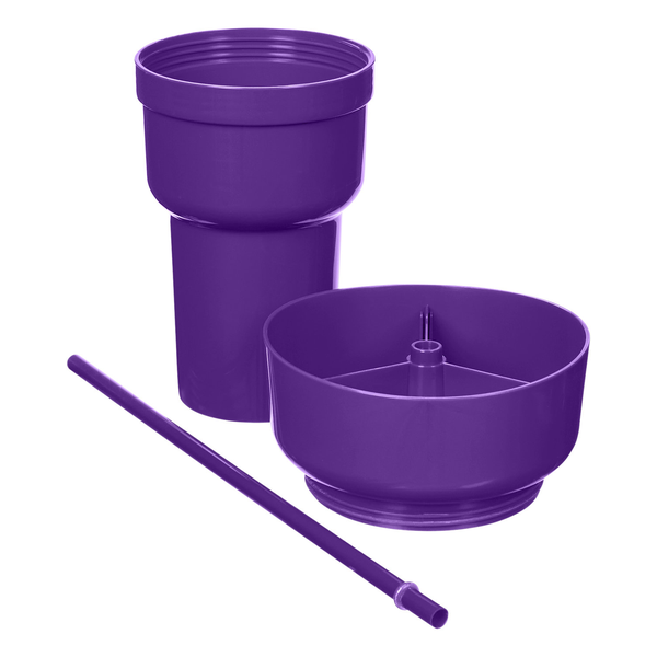 Team 365 1L Recycled PP Stadium Tumbler With Snack Bowl