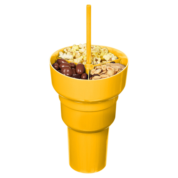 Team 365 1L Recycled PP Stadium Tumbler With Snack Bowl