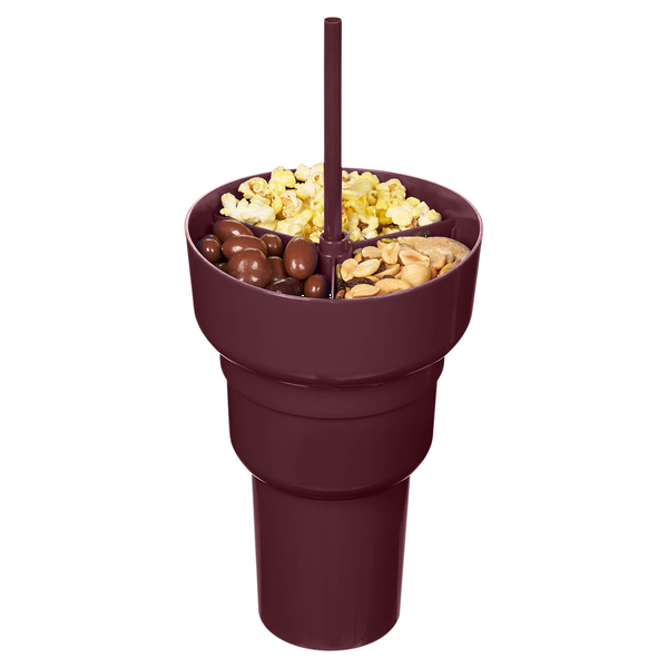 Team 365 1L Recycled PP Stadium Tumbler With Snack Bowl