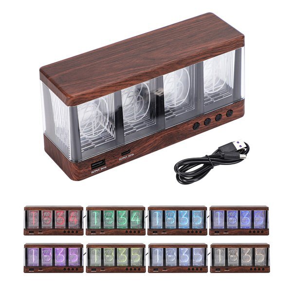 Vintage Alarm Clock w/ Analog-Like Display