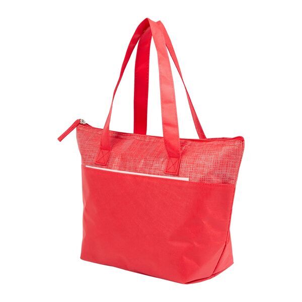Mist Recycled 9-Can Non-Woven Tote Cooler