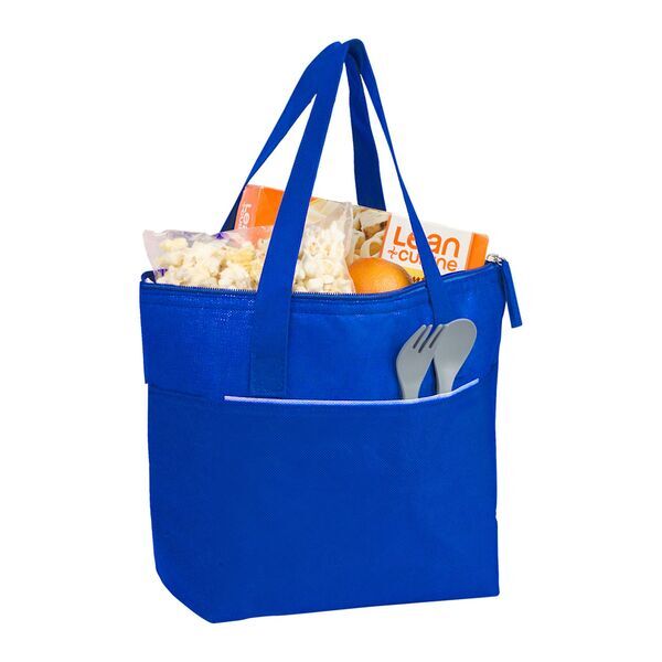 Mist Recycled 9-Can Non-Woven Tote Cooler