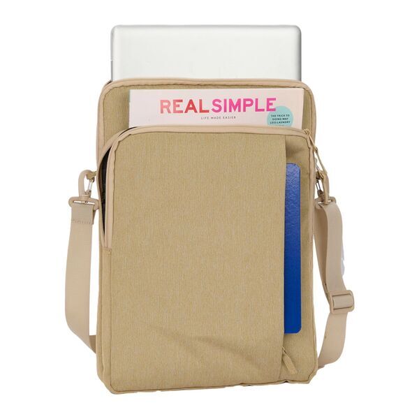 Vertical Recycled Polyester Messenger Bag