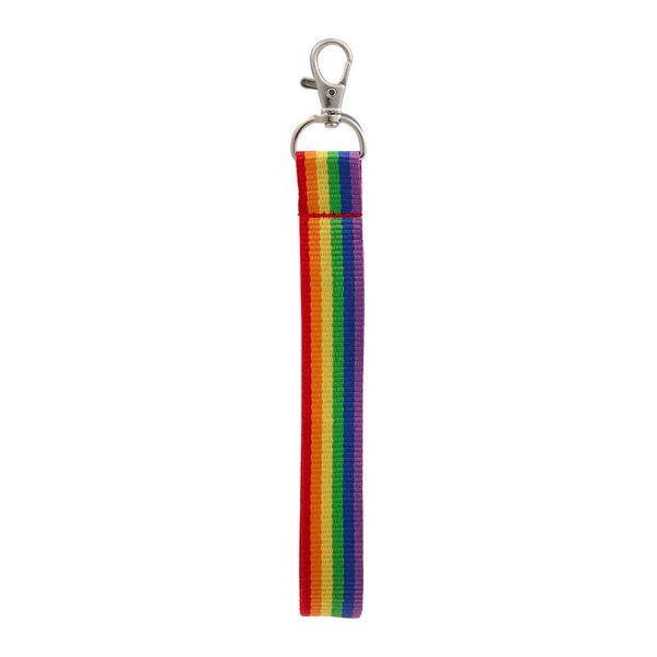 Rainbow Recycled Wrist Lanyard