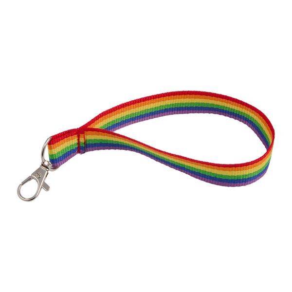 Rainbow Recycled Wrist Lanyard