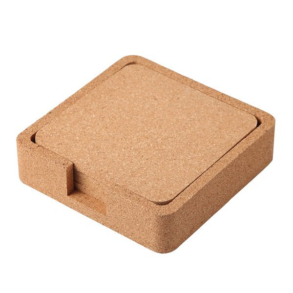 Square Cork Coaster 4-Piece Set