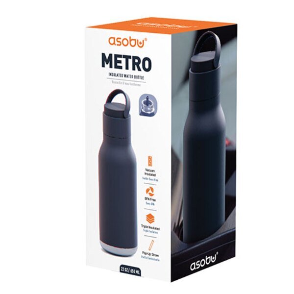 Asobu® Metro Vacuum Insulated Bottle, 22 oz.