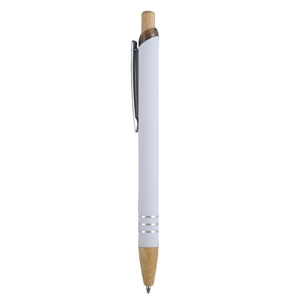 Venosa Velvet-Touch Aluminum Pen w/ Bamboo Accents