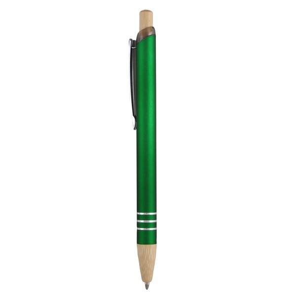 Venosa Velvet-Touch Aluminum Pen w/ Bamboo Accents