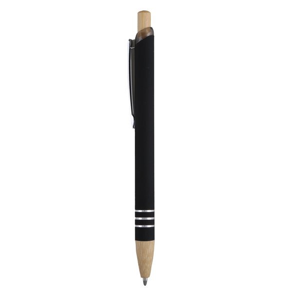 Venosa Velvet-Touch Aluminum Pen w/ Bamboo Accents