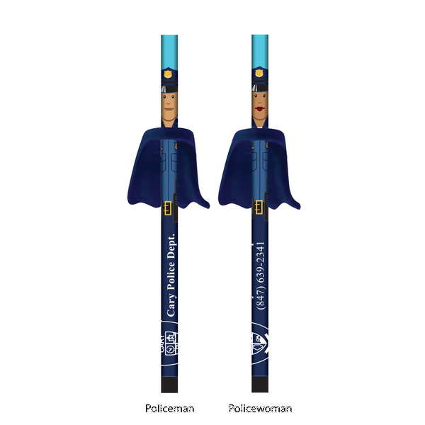 Police Hometown Heroes Pencil with Eraser Cape