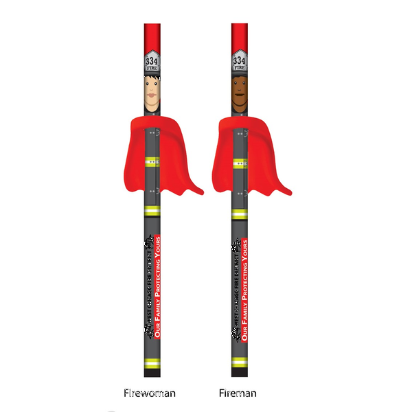 Fire Fighter Hometown Heroes Pencil with Eraser Cape