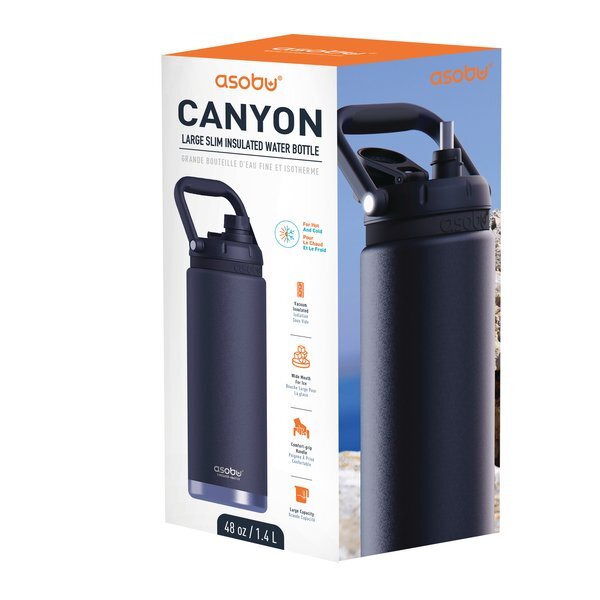 Asobu® Canyon Pop Up Straw Water Bottle, 50 oz.