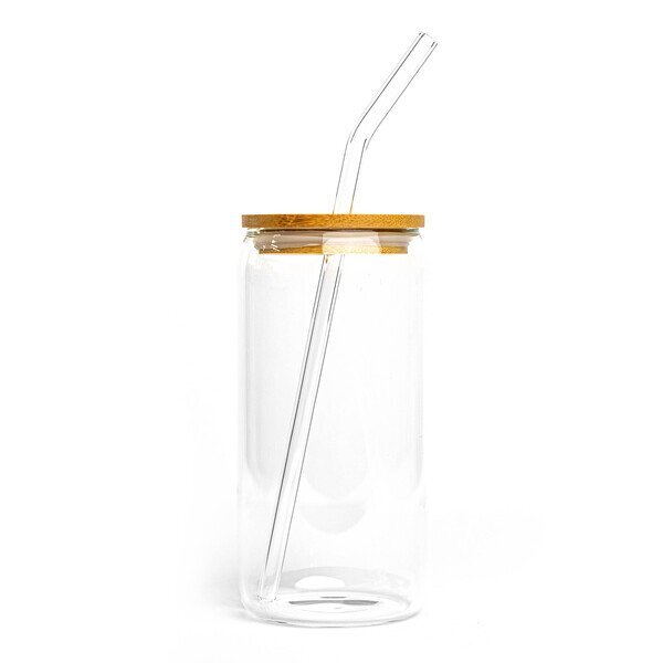 Asobu® Glass Straw Water Bottle, 16 oz.