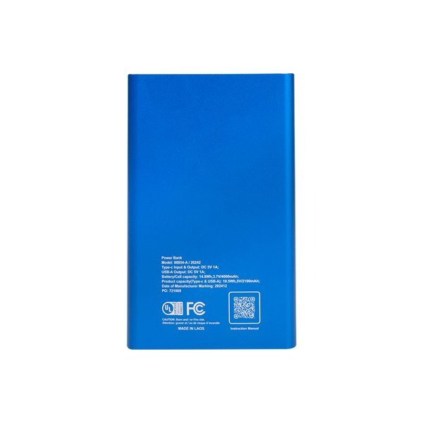 UL Listed Slim Power Bank 2.0, 4000mAh