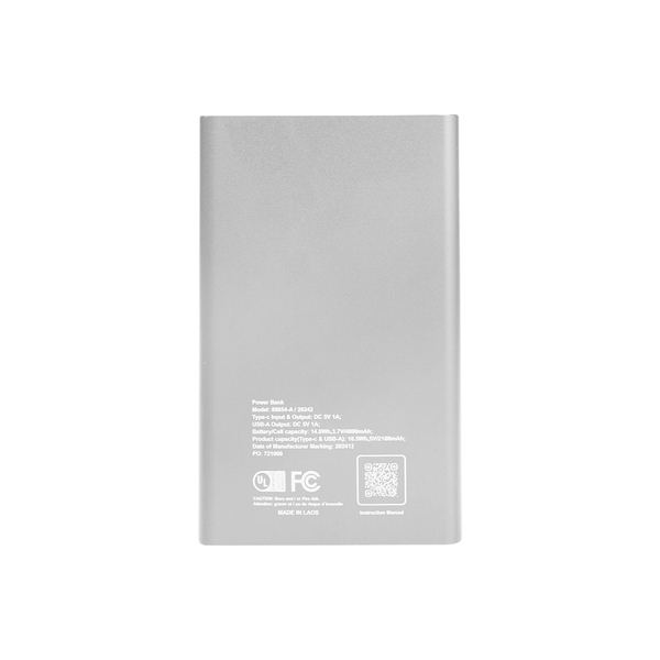 UL Listed Slim Power Bank 2.0, 4000mAh