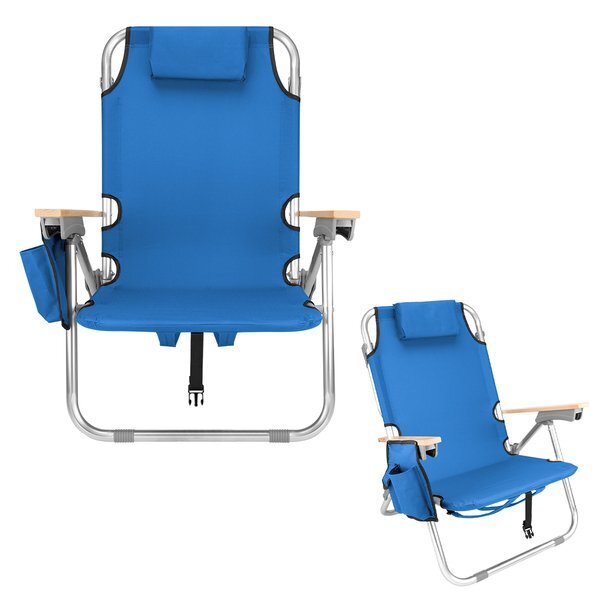 Portable Reclining Polyester Beach Chair