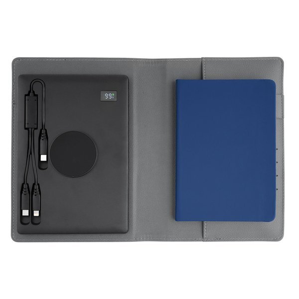 Recycled Power Folio w/ Wireless Charger & Power Bank Set