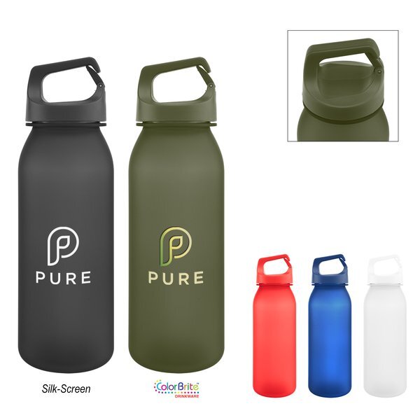 Brooke rPET Bottle w/ Easy Carry Handle, 20oz.