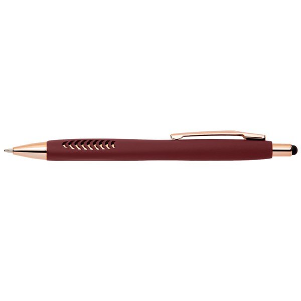 Avalon Softy Rose Gold Retractable Pen w/ Stylus