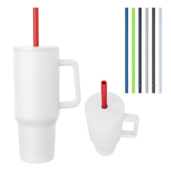 Jackson Basics Intrepid Stainless Steel Tumbler w/ Straw, 40oz.