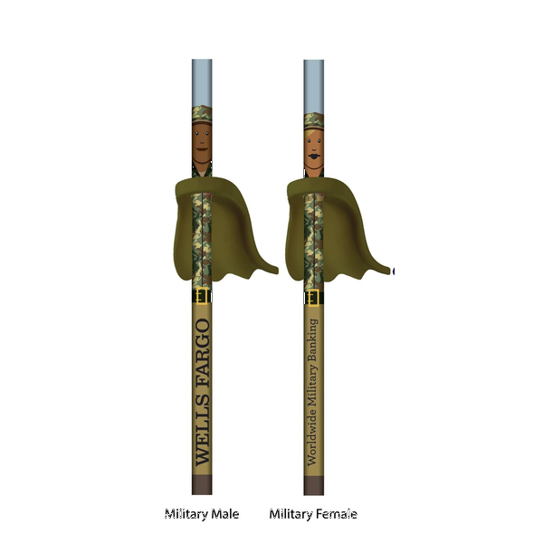 Military Hometown Heroes Pencil with Eraser Cape