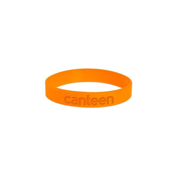 USA Made Debossed Silicone Wristband Bracelet