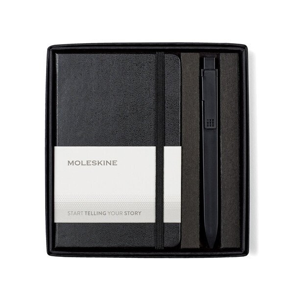Moleskine® Pocket Notebook & GO Pen Gift Set