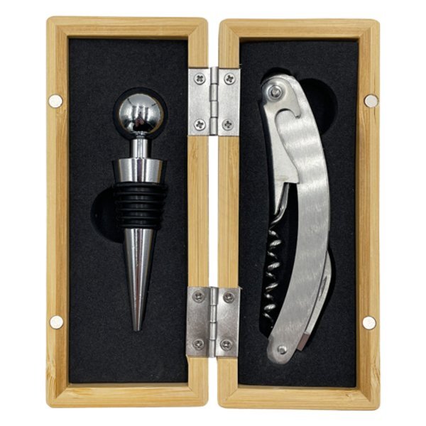 Bamboo Wine Opener Kit