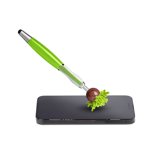 MopToppers Multicultural Screen Cleaner with Stylus Pen- Dark Skin