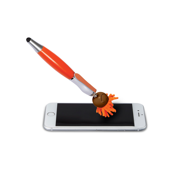 MopToppers Multicultural Screen Cleaner with Stylus Pen- Dark Skin