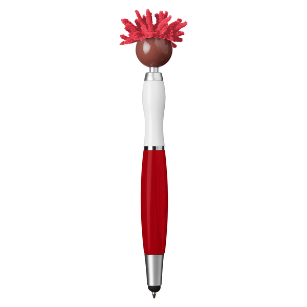 MopToppers Multicultural Screen Cleaner with Stylus Pen- Dark Skin