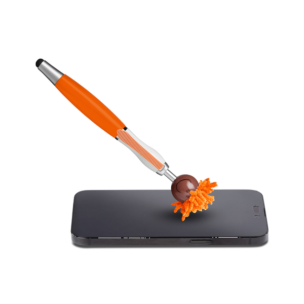 MopToppers Multicultural Screen Cleaner with Stylus Pen- Dark Skin