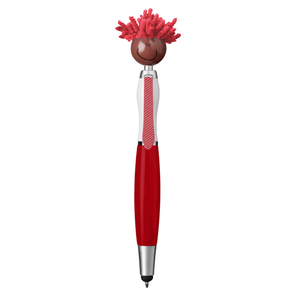 MopToppers Multicultural Screen Cleaner with Stylus Pen- Dark Skin
