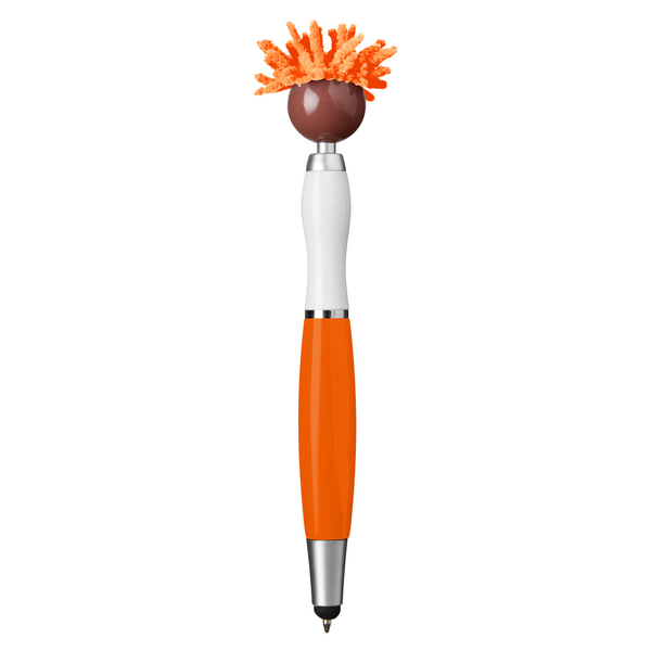 MopToppers Multicultural Screen Cleaner with Stylus Pen- Dark Skin